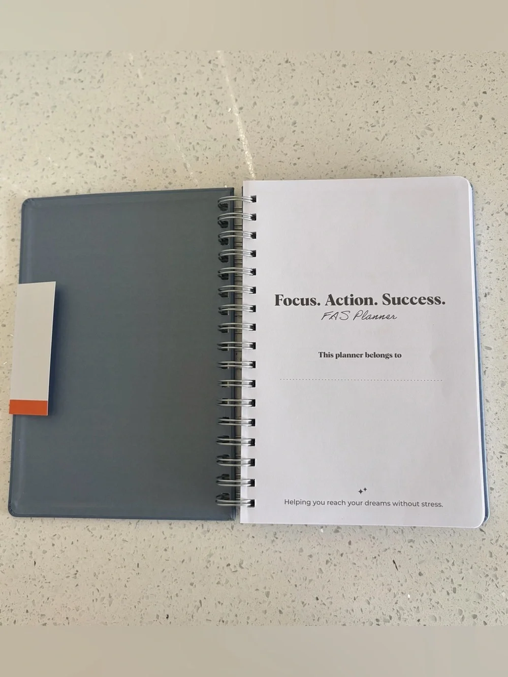 ADHD Planner - Blue Daily Focus & Productivity Notebook